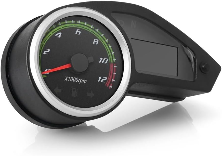 Motorcycle Odometer Gauge Universal Motorcycle Taachometer Digital Dash With 12000RPM Taachometer Odometer Fuel For GY200 For 12V Motorcycle