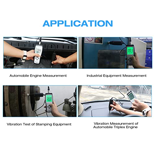 walfront vibration meter lcd digital handheld vibration sensor tester as63b vibrometer vibration analysis equipment 011999ms acceleration velocity displacement measurement