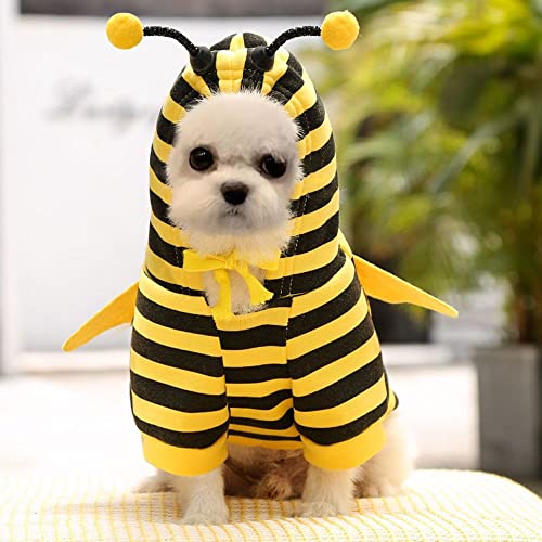 Guhao Pet Dog Costume Dog Cat Big Bee Hoodies Cosplay Dress Clothes For Small And Medium Dog Cat, Cat Holiday Cosplay Warm Clothes(Xs) #TOP2