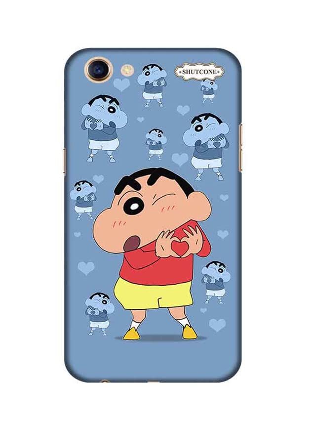MyBestow shinchan Happy Printed Hard Mobile Back Cover Case for Oppo A83