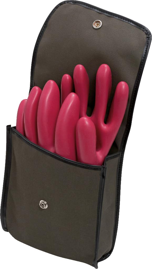 KS TOOLS 117.1662 Gants d'électricien en Naturalex Rouge - Taille 10