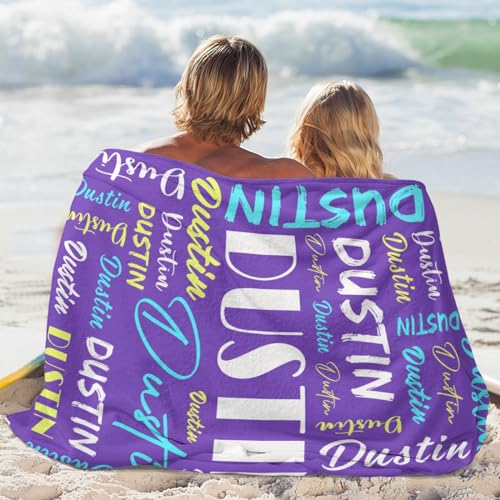 Personalized Blankets for Kids with Names Customized Blankets with Name for Adult Custom Blanket Gift for Birthday Christmas Valentines Day Gift