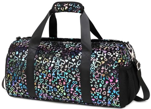 Borse Sportive per Bambini Borsone Palestra Borsa Piscina Borsone Sportivo Borsone da Viaggio con Scomparto Scarpe Separato