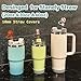 6PCS Straw Cover Cap for Stanley Cup, 10mm Sport Straw Covers for Stanley Cup Fit Stanley 30&40 Oz Tumbler,Straw Topper for Stanley Cups Accessories.