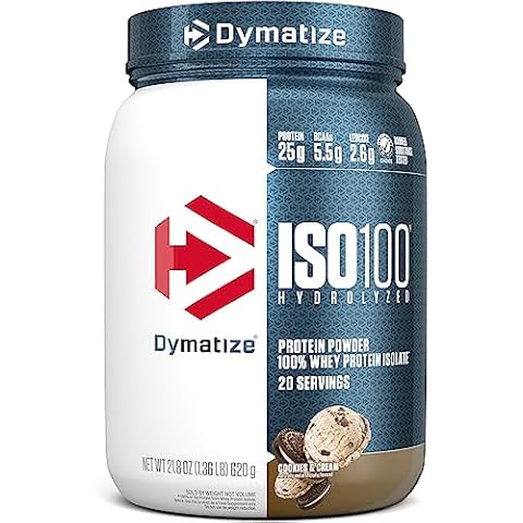 Dymatize ISO100 Hydrolyzed Protein Powder, Cookies & Cream Cover