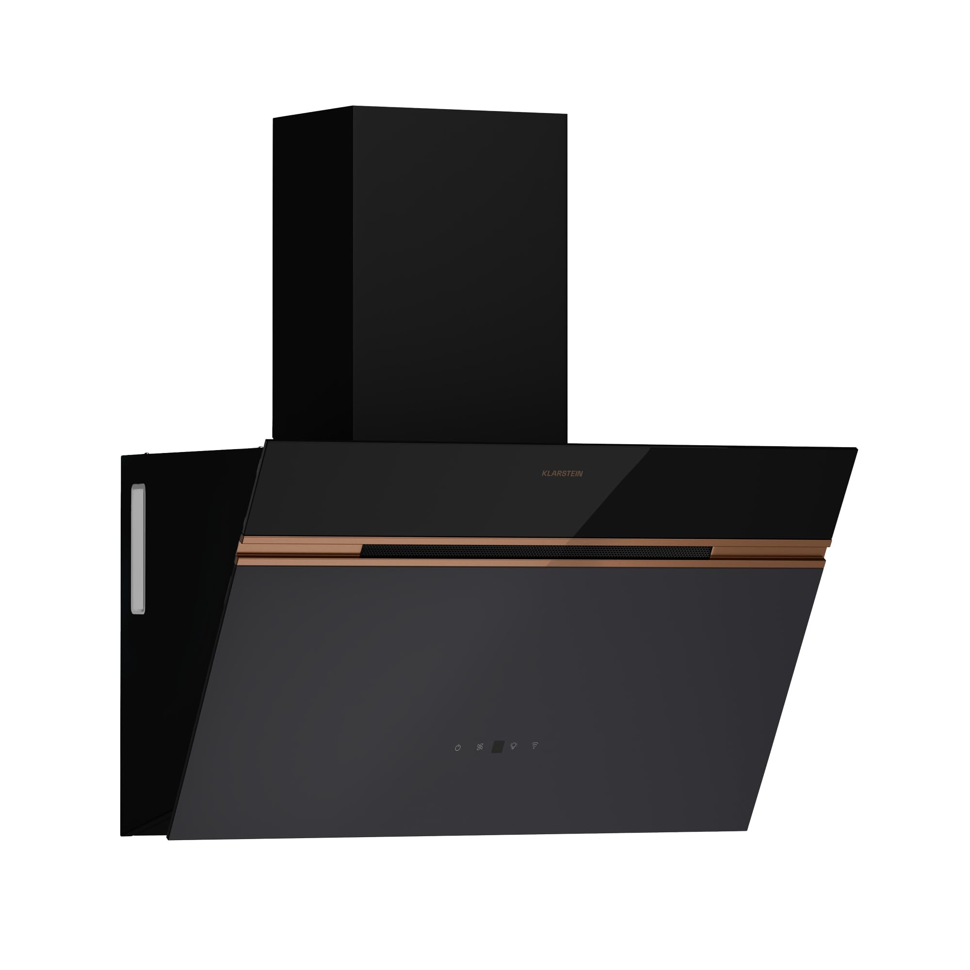 Klarstein Alina Campana Extractora - 60cm Decorativa, 600 m³/h, Control Smart, LED, Clase A, Recirculación, 68 dB, Negro — view 11