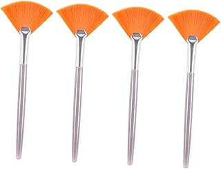 minkissy Facial Fan Makeup Brush Set 4 Pcs Co...