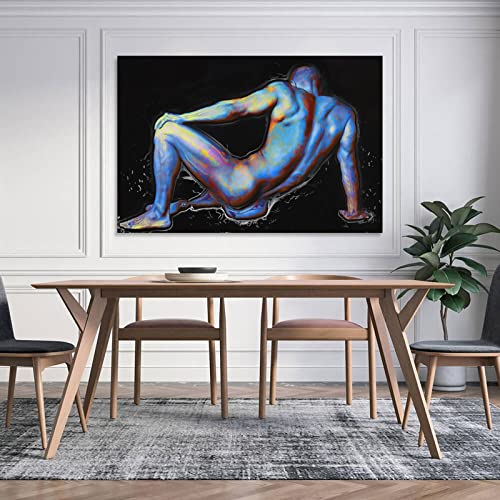 Bludug Abstract Men Nude Art Male Figure Poster Gay Art Poster Naked Sexy Men Homo Erotic Art Wall Poster ( Canvas Painting Wall Art Poster For Bedroom Living Room Decor16X24Inch(40X60Cm) #TOP4