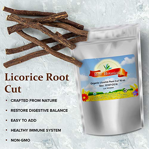Best Botanicals Licorice Root Cut 16 Oz. (Organic) #TOP1