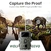 Wolfeevo Trail Camera, 36MP 2K 0.1S Trigger Motion Activated,Game Camera with Night Vision IP66 Waterproof 2.0''LCD 90° Cam Lens for Outdoor Scouting Wildlife Monitoring Home Security, Gifts for Men
