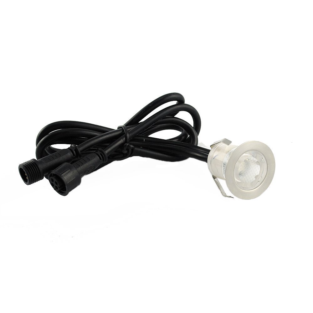 7Colors CHNXU 6xFoco exterior LED empotrables, IP67 DC12 V- para iluminar camino escalera paisaje(RGB)…
