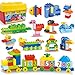burgkidz Big Building Blocks - 270 Pieces Kids Educational Toy - 21 Fun Shapes, 13 Classic Color and Storage Bucket - Classic STEM Toy Building Bricks Set for All Ages (270 Pieces)