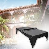 Pingpong Table Cover Yard Todo el año Ligero Plegable A Prueba Polvo Exterior Impermeable Lámina Protectora Práctico Fácil Limpiar Zona Juegos Resistente al Desgaste Interior(Negro)