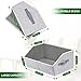 Homsorout Closet Organizers Bins 6 Packs - Large Closet Shelf Organizer with Handles, Fabric Trapezoid Storage Bins, Collapsible Storage Cubes for Clothes, Towels, Light Gray
