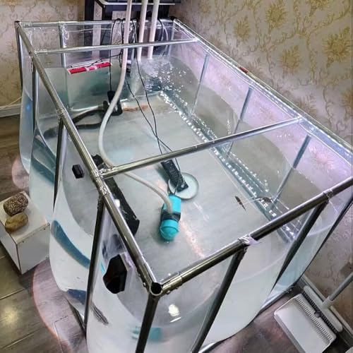 Bassin de piscine d'aquarium avec panneau de visualisation transparent - 4
