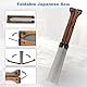 Japansäge Klappbar ZugsäGe Zweischneidig Handsäge Holz Feinsäge aus SK85 Karbonstahl mit Massivholzgriff, Dreiseitigem Schleifzahndesign, 150mm Tragbare Japanische Säge für Holzbearbeitung Draußen