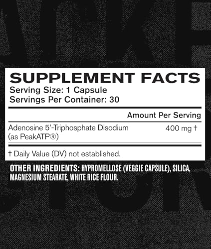 jacked factory essentials muscle builder - atp muscle builder for men with peak atp to support muscle gain enhance athletic performance amp increase strength - 30 capsules