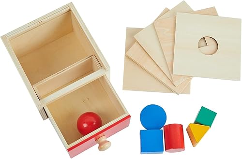 Miniatura 3 de Adena Montessori Sorting Drop Box Juguete con 6 Borad y Cajón Juguetes Educativos para Niños Bebés Niños Pequeños