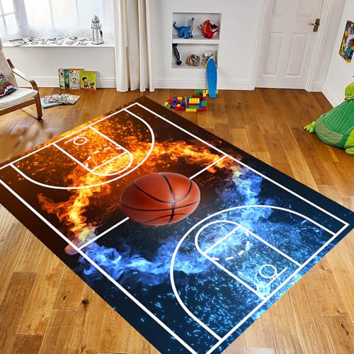 Tapete decorativo deportivo 3'x5' para habitación de niños miniatura 3
