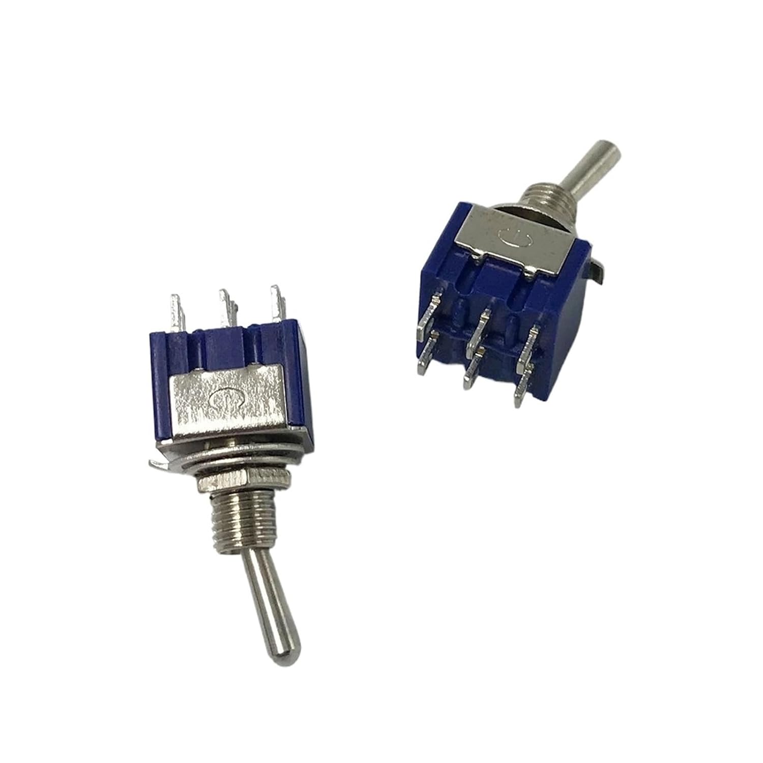 5pcs 6mm 2 Position 6 Pin Toggle Switch 6A/125V 3A/250V Rocker 202 AC ON-ON