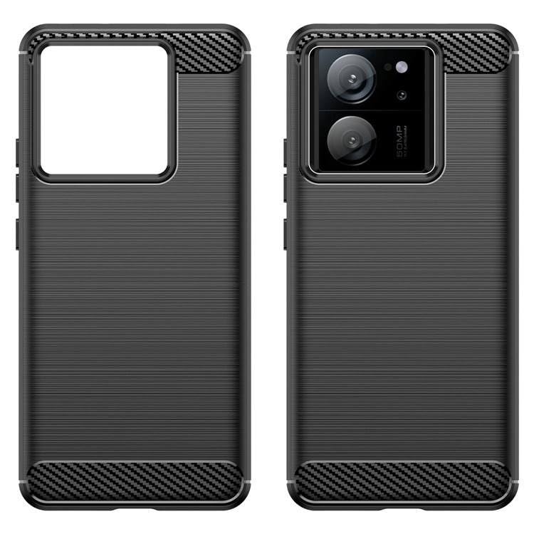 Image of Hybrid Carbon Fiber Back Case for Xiaomi 13T 5G / Mi 13T Pro 5G (Black)
