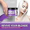 Purple-Hair-Mask-Made-in-USA-Hair-Toner-wRetinol-Avocado-Oil-Silk-Proteins-for-Blonde-Hair-Ash-Platinum-Hair-Greatly-Lighten-Brassy-Hair-and-Condition-Dry-Damaged-Hair-No-Yellow-Hues Purple Hair Mask - Made in USA Hair Toner w/Retinol, Avocado Oil & Silk Proteins for Blonde Hair, Ash & Platinum Hair - Greatly Lighten Brassy Hair and Condition Dry Damaged Hair - No Yellow Hues