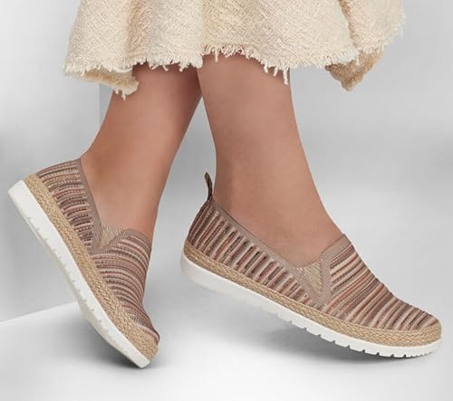 Skechers Skechers Women's BOBS Flexpadrille 3.0 - Serene Sweetie, Taupe/Multi, Size 9