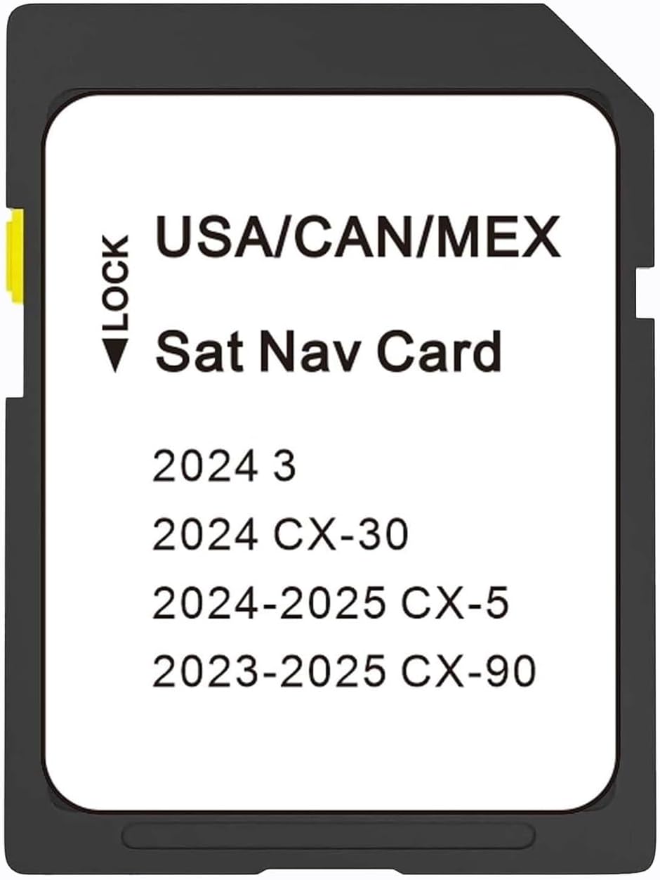 Latest Map Navigation SD Card, Compatible with 2023 2024 3 CX-5 CX-90 Support USA/Canada/Mexico New Maps