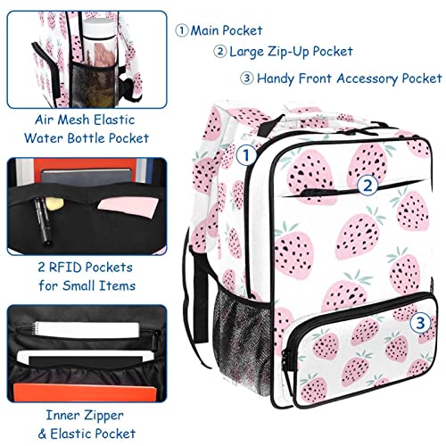 Sac à dos de voyage rose multicolore grand format taille unique