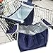 Reusable Grab Bags Insulated Food Storage Bag, Collapsible Grocery Tote Bags with Handles, Grab and Go Bag Shopping Trolley Bag Clip on Shopping Cart As Seen On TV