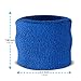 Suddora Sweatbands for Kids, Moisture Wicking 2 Wristbands and 1 Headband Set, Soft and Skin-Friendly Fabric, Moisture-Wicking Athletic Sweat Bands for Basketball, Baseball, Soccer, Blue