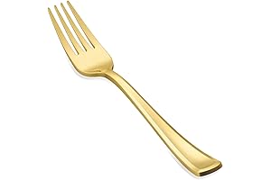 N9R 50PCS Disposable Gold Forks