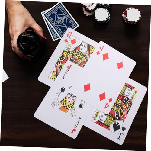 Abaodam 8X Riesen Pokerkarten Große Spielkarten Für Partyspiele Trickkarten Set Mit Gutem Handgefühl Kunststoff Perfekt Fürs Camping – Bild 7