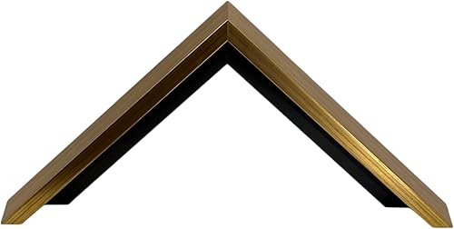 Miniatura 2 de Marco de fotos dorado flotante de 1 38 pulgadas de profundidad, para lienzo de 34 pulgadas, (diferentes tamaños) (16 x 20 pulgadas)