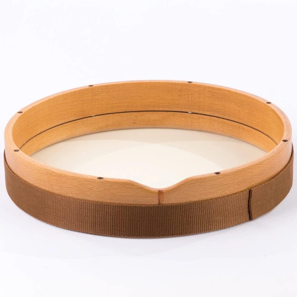 16″ Tunable Hornbeam Bendir Frame Drum – Fiber Skin