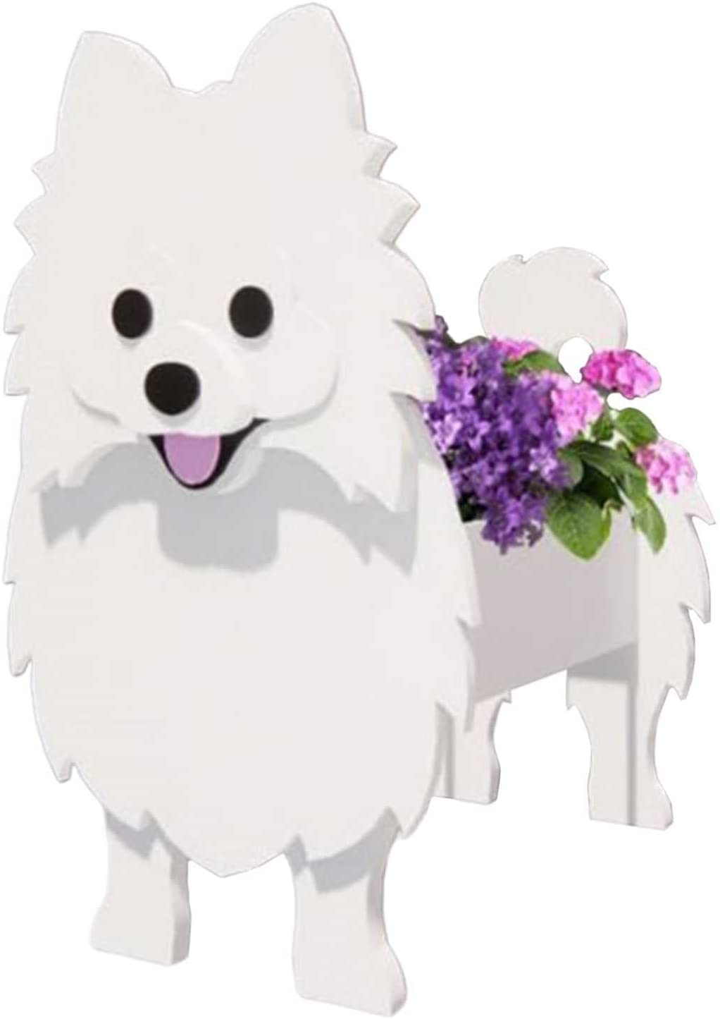 KJMWXOP Creative Wooden Planter Resin Flowerpot Creative Wooden Planter Resin Flowerpot Dog Planters Mini Flower Pot Shaped Flower Plant Succulent Pot Decoration Garden Dog Planters Anim