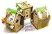 Matty's Toy Stop Paint Your Own Small Wooden Birdhouses (Includes Paints & Brushes) Gift Set Bundle - 3 Pack (3 Included)