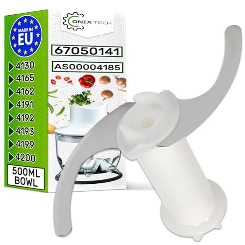 ONIX TECH Lama Frullatore Minipimer per Ciotola СА da 500 ml con Codice Originale 67050141 AS00004185 per Braun Multiquick 4130 4162 4165 4191 4192 4193 4199 4200 - Made in EU