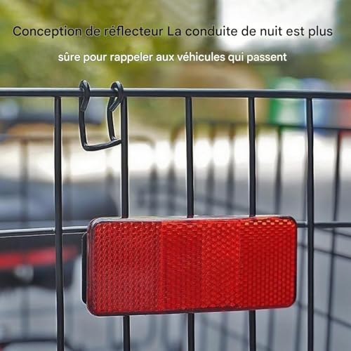 Panier vélo arrière pliant grande caisse accessoire cyclisme de route - 7
