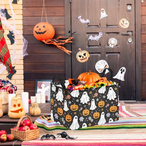 Image of Halloween Shelf Nursery Storage Basket Laundry Hamper Storage Box and Bins for Kids Home Toys Clothes with Handles