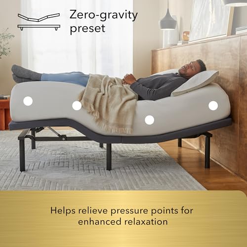 Image of Beautyrest baselogic Level 3 Adjustable Base Bed Frame - King - Head & Foot Adjustability, Wireless Remote, Zero-Gravity and 3 Memory Presets, 1 Massage Setting, and USB A&C Charging Ports