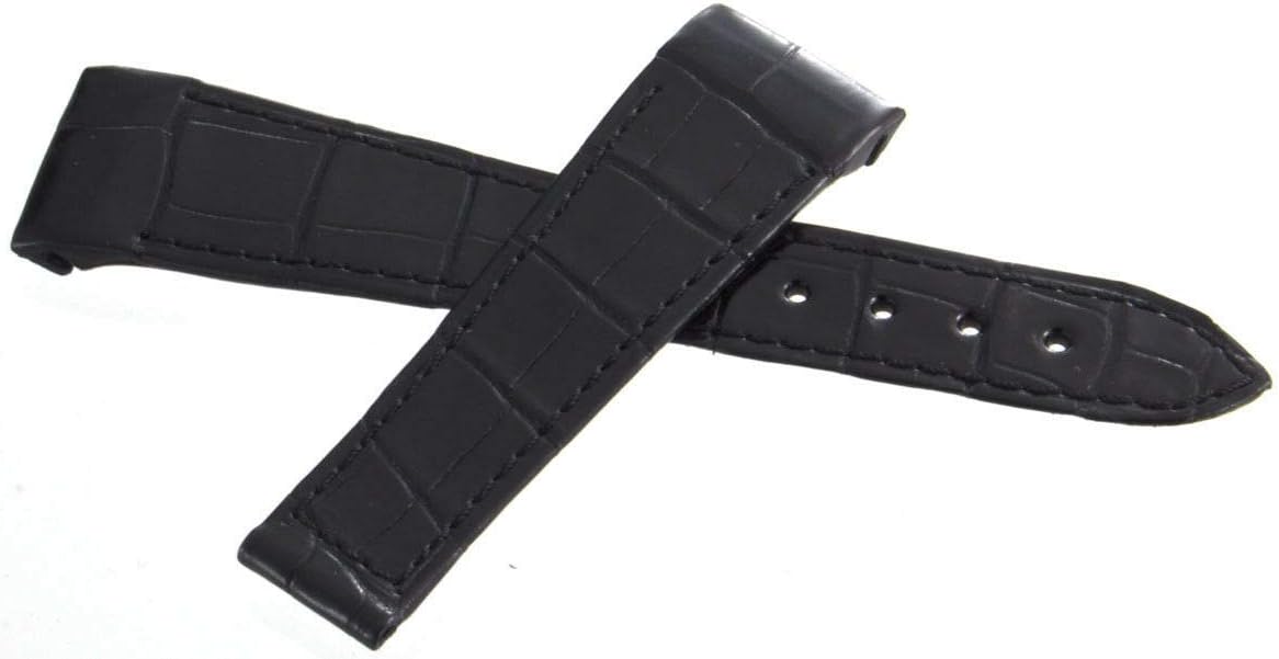 Genuine Chopard 22mm x 16mm Black Leather Watch Band Strap