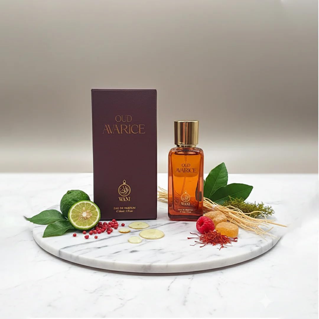 WANI Perfumes Oud Avarice Eau de Parfum – Oriental Woody Unisex Fragrance, 25% Pure Perfume Oil, Passionfruit & Oud Notes, Long-Lasting, Vegan & Cruelty-Free