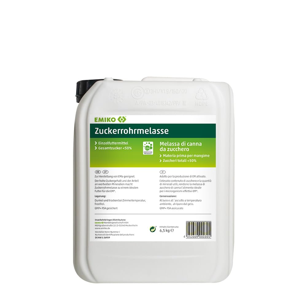 Mélasse de canne à sucre 6,5 kg – Pour la production d'Ema, riche en minéraux et glucides