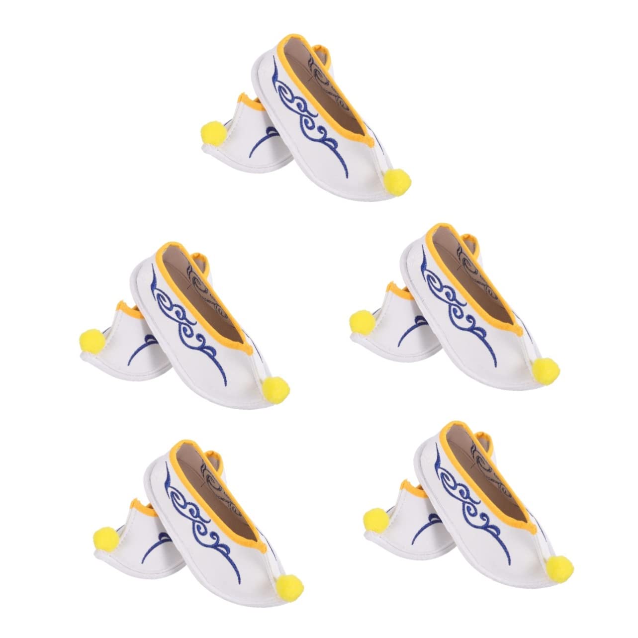 Chaussures vintage brodées et pantoufles de Kung-fu en chiffon