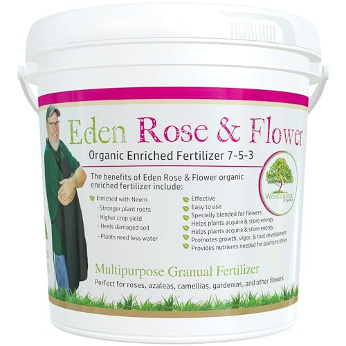 Eden Rose & Flower Organic Enriched Fertilizer | Neem Plant Food-7-5-3 Enriched Formula | for Best...