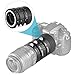 Neewer Tubo Extensión Macro Enfoque Automático AF Metal Fijado 12mm,20mm,36mm para Nikon...