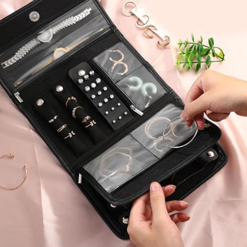 Bolsa de joyería enrollable KICHOUSE para evitar enredos de pulseras 7