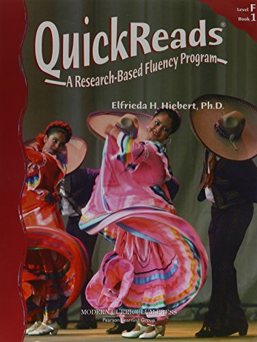 Quickreads Level F Book 1 Student Edition 2006c 0765272067 Book Cover