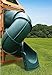 Swing-N-Slide WS 5040-G Quick Connect 5 Foot Turbo Tube Slide Plastic Enclosed Slide for 5 Foot Deck Heights, Green